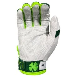 2023 Spiderz Ltd Ed "Lucky" ENDITE Batting Gloves: Dark Green/Kelly Green/White -Home Run Store Spiderz Lucky Batting Gloves 2