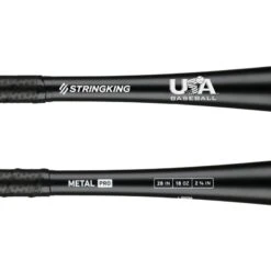 StringKing Metal PRO (-10) USA Baseball Bat: SKUSMP10 10 StringKing Metal PRO (-10) USA Baseball Bat: SKUSMP10 -Home Run Store StringKing Baseball Metal Pro USABat Bat 28 Inch Close Up base 2x