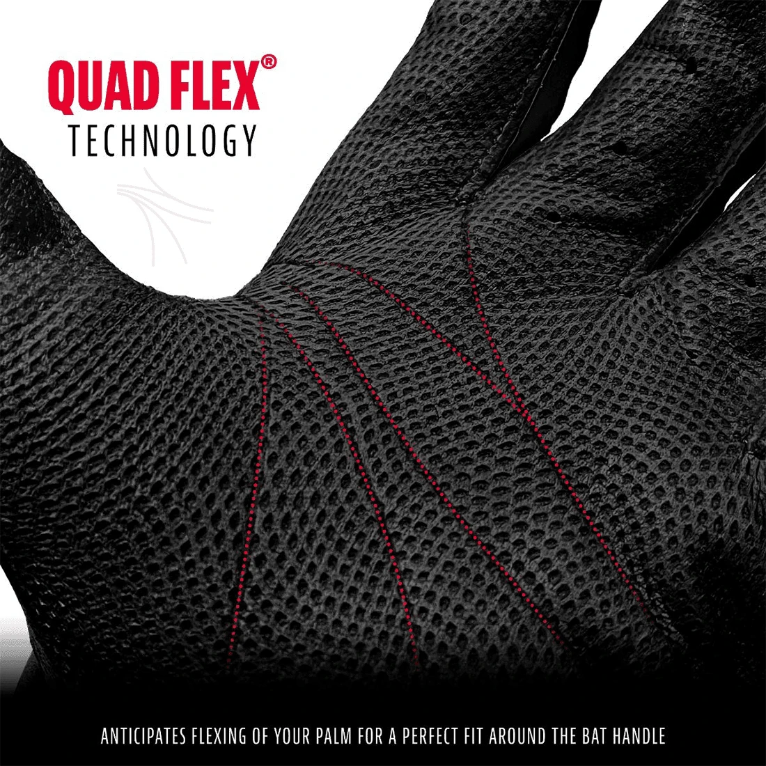 Franklin CFX Pro Black Batting Gloves: 20551F 6 Franklin CFX Pro Black Batting Gloves: 20551F - Image 4