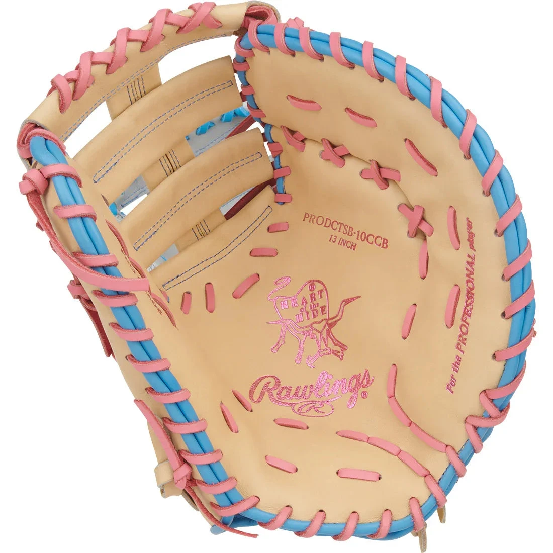Rawlings Heart Of The Hide 13" Fastpitch Softball First Base Mitt: PRODCTSB-10CCB 4 Rawlings Heart Of The Hide 13" Fastpitch Softball First Base Mitt: PRODCTSB-10CCB - Image 2