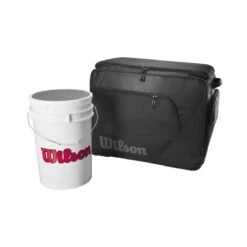 Wilson Coaches Ball Bucket Roller Bag: WB5710701 19 Wilson Coaches Ball Bucket Roller Bag: WB5710701 -Home Run Store WB5710701 3 Wilson Ball Bucket Bag Black.png.cq5dam.web .1200.1200