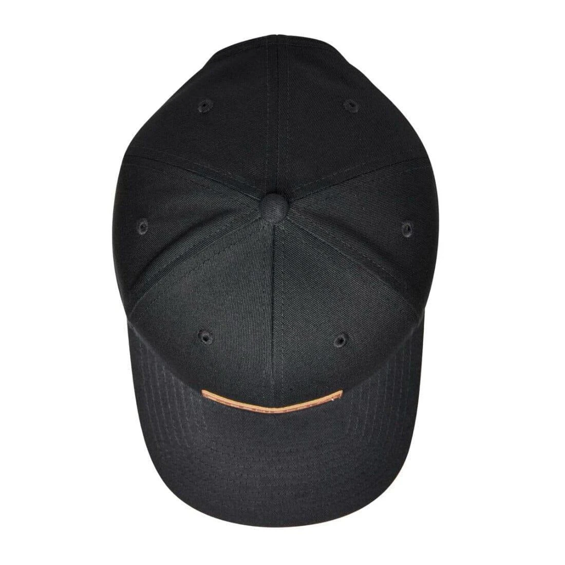 Evoshield Mocha Leather Patch Loopback Black Hat 5 Evoshield Mocha Leather Patch Loopback Black Hat - Image 3