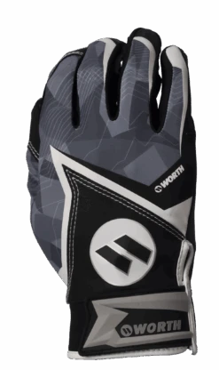 2020 Black Worth Batting Gloves: WBGL20-BLK
