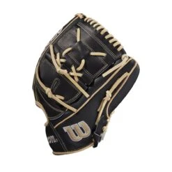 2021 Wilson A2000 B2SS 12" SuperSkin Pitcher's Baseball Glove: WBW10010012 -Home Run Store WBW100100 2 A2000 P B2SS 12 BlackSS Blonde.png.cq5dam.web .1200.1200
