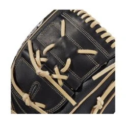 2021 Wilson A2000 B2SS 12" SuperSkin Pitcher's Baseball Glove: WBW10010012 -Home Run Store WBW100100 4 A2000 P B2SS 12 BlackSS Blonde.png.cq5dam.web .1200.1200