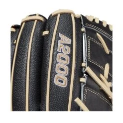 2021 Wilson A2000 B2SS 12" SuperSkin Pitcher's Baseball Glove: WBW10010012 -Home Run Store WBW100100 5 A2000 P B2SS 12 BlackSS Blonde.png.cq5dam.web .1200.1200