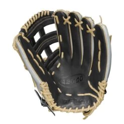 2021 Wilson A2000 1799SS 12.75" SuperSkin Outfield Baseball Glove: WBW1001121275 -Home Run Store WBW100112 1 A2000 OF 1799SS 1275 Black GreySS Blonde.png.cq5dam.web .1200.1200
