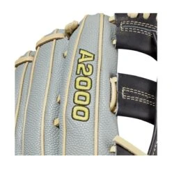 2021 Wilson A2000 1799SS 12.75" SuperSkin Outfield Baseball Glove: WBW1001121275 -Home Run Store WBW100112 5 A2000 OF 1799SS 1275 Black GreySS Blonde.png.cq5dam.web .1200.1200