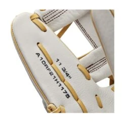 2022 Wilson A1000 H175 11.75" Infield Fastpitch Softball Glove: WTA10RF22H1175 -Home Run Store WBW100178 6 A1000 FP H IF 1175 White Blonde.png.cq5dam.web .1200.1200