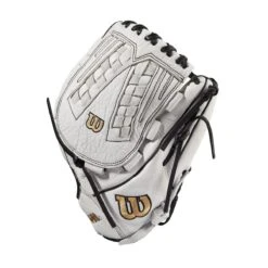2022 Wilson A1000 V125 12.5" Outfield/Pitcher's Fastpitch Softball Glove: WTA10RF22V125 -Home Run Store WBW100182 2 A1000 FP V125 OF 125 White Black.png.cq5dam.web .1200.1200