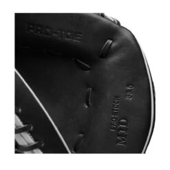 2022 Wilson A2000 M1DSS 33.5" Catcher's Mitt: WTA20RB22M1DSS -Home Run Store WBW100401 6 A2000 M1D C 335 Black White Red.png.cq5dam.web .1200.1200