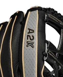 2024 Wilson A2K SC1786SS 11.5" Infield Baseball Glove: WBW101374115 16 2024 Wilson A2K SC1786SS 11.5" Infield Baseball Glove: WBW101374115 -Home Run Store WBW101374 5 A2K IF 1786 SuperSkin Spin Control 115 Black Grey Blonde Red