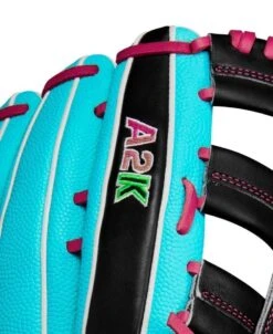 2024 Winter Wilson A2K 1810SS 12.75” Outfield Baseball Glove: WBW1026881275 -Home Run Store WBW102688 5 A2K Winter 2024 1810 OF 1275 Black SeafoamSS FlamingoPink White.png.cq5dam.web .1200.1200