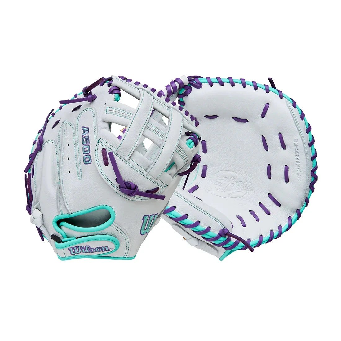 2026 Wilson A500 Siren 32" Youth Fastpitch Catcher's Mitt: WBW10356332 6 2026 Wilson A500 Siren 32" Youth Fastpitch Catcher's Mitt: WBW10356332 - Image 4