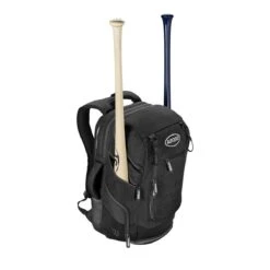 Wilson A2000 Players Backpack Bat Bag: WTA2000 -Home Run Store WTA20BPBL 1 Wilson A2000 Backpack Black Silver Front wBats.png.cq5dam.web .1200.1200