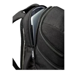 Wilson A2000 Players Backpack Bat Bag: WTA2000 -Home Run Store WTA20BPBL 4 Wilson A2000 Backpack Black Silver Laptop.png.cq5dam.web .1200.1200