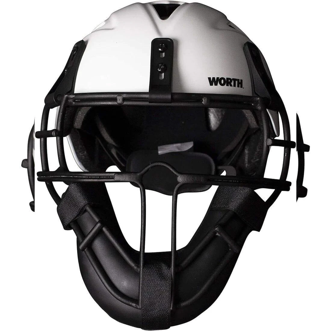 Worth Legit Slowpitch Softball Pitcher's Mask: White 3 Worth Legit Slowpitch Softball Pitcher's Mask: White