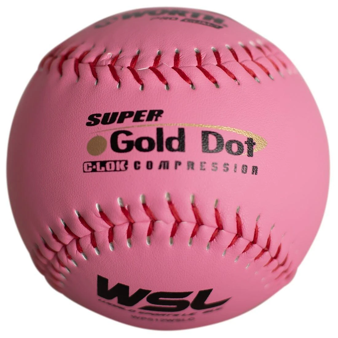 Worth Pink 12" WSL Super Green Dot 47/400 Slowpitch Softballs (Dozen): WPS12WSLC 3 Worth Pink 12" WSL Super Green Dot 47/400 Slowpitch Softballs (Dozen): WPS12WSLC