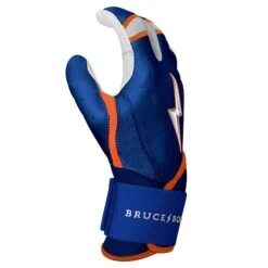 Bruce Bolt PREMIUM PRO NIMMO Long Cuff Batting Gloves: Mets Blue 16 Bruce Bolt PREMIUM PRO NIMMO Long Cuff Batting Gloves: Mets Blue -Home Run Store premium pro nimmo series long cuff batting gloves blue gloves brucebolt 716185