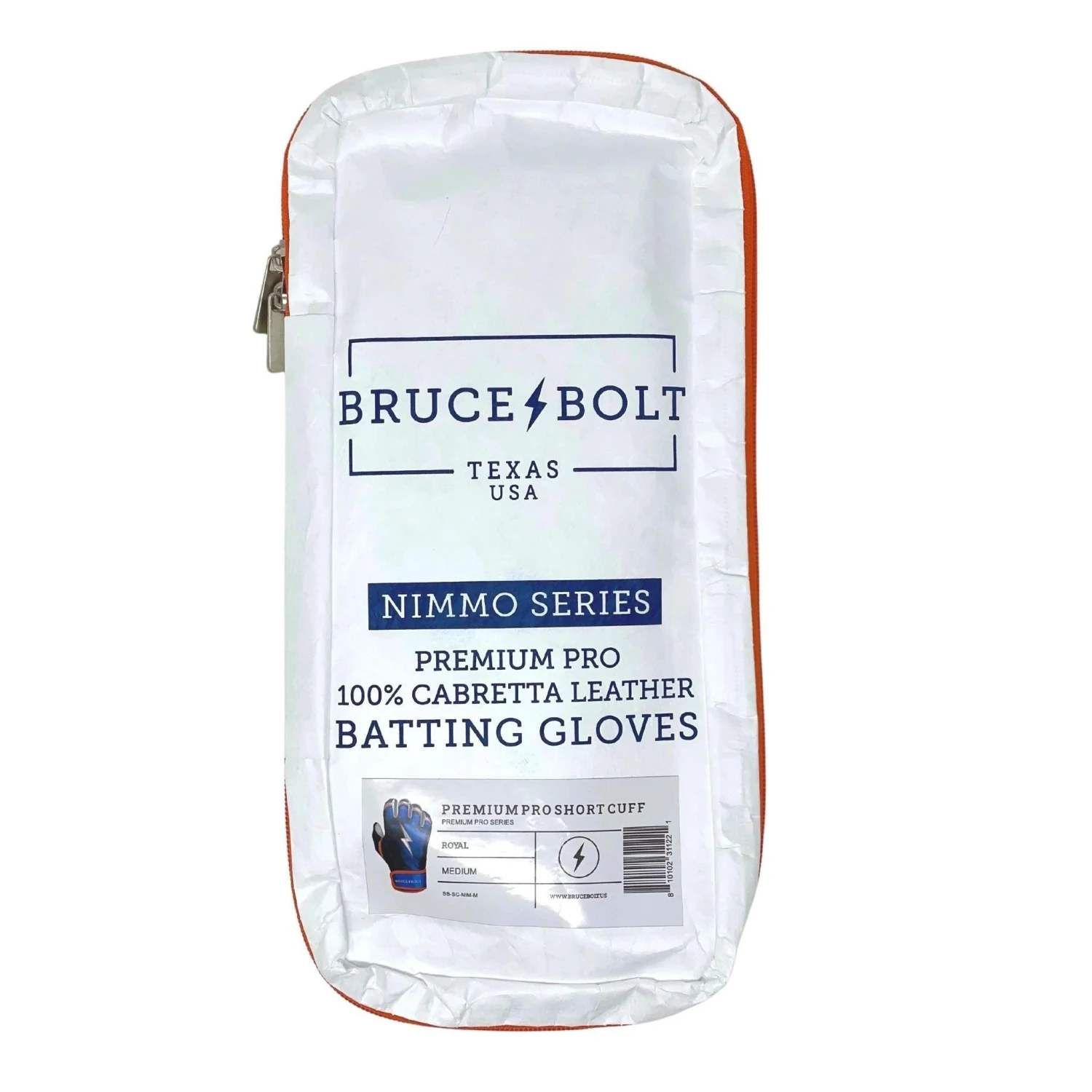 Bruce Bolt PREMIUM PRO NIMMO Short Cuff Batting Gloves: Blue 10 Bruce Bolt PREMIUM PRO NIMMO Short Cuff Batting Gloves: Blue - Image 8