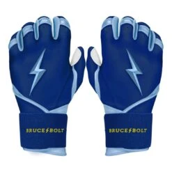 Bruce Bolt PREMIUM PRO Phillips Long Cuff Batting Gloves: Navy