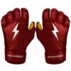 Bruce Bolt PREMIUM PRO Short Cuff Batting Gloves: Maroon 1 Bruce Bolt PREMIUM PRO Short Cuff Batting Gloves: Maroon -Home Run Store premium pro short cuff batting gloves maroon brucebolt 213512